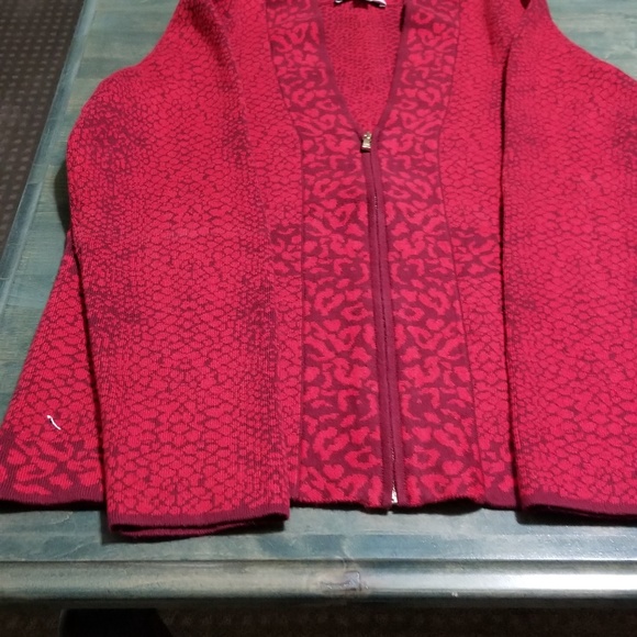 Full Zip Red Cardigan - EUC - Picture 3 of 7